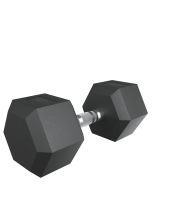 Гантель гексагональная UNIX Fit обрезиненная 20 кг / шт.